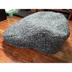 Trav'ler cap Country Gentleman Harris Tweed Scottish Wool Hand Woven New 7 1/4